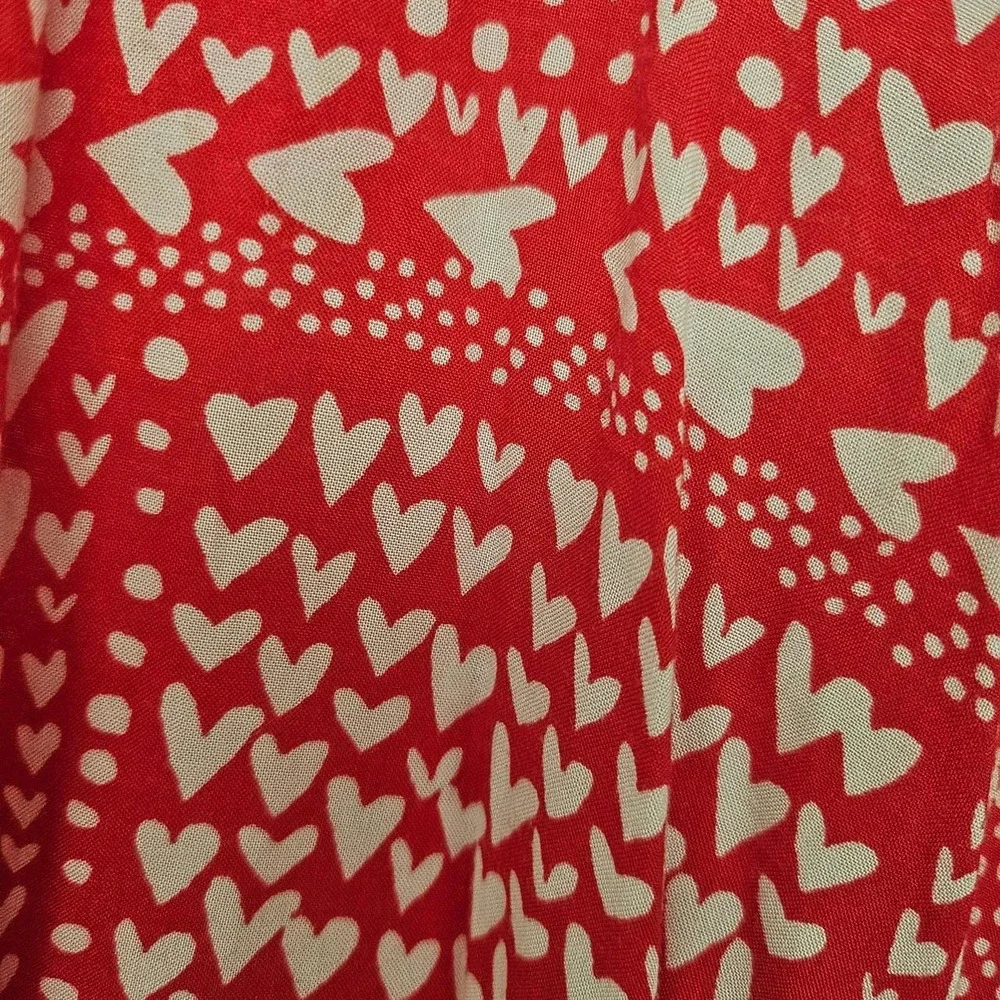 Victoria's Secret red and white heart robe. Size S